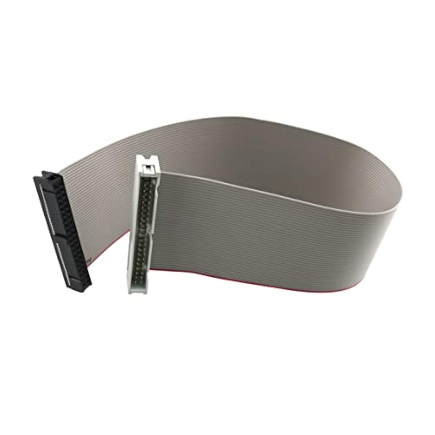 2Pcs Ide 40-Pin Male To Female Hard Drive Extension Cable 30Cm 11.8" M-F Flat