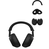 3 Sets Case Covers For Sony Wh-1000Xm6,With Washable Ear Cushion & Headband & Ear Cup Covers,Anti-Scratch Sweatproof Soft Silicone Accessories (Black)