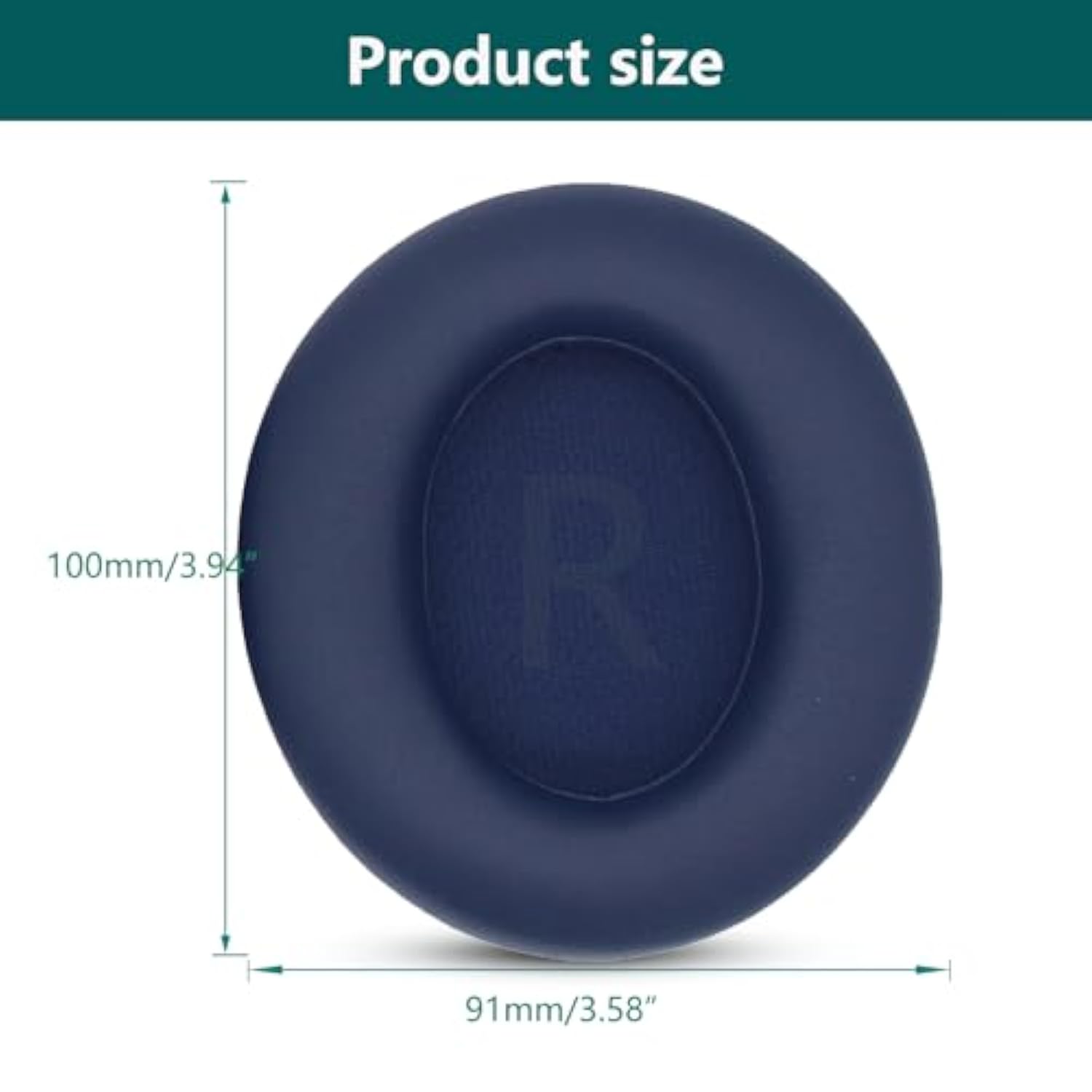 Replacement Ear Pads, Compatible With Anker Space Q45 Headphones, New Soft Protein Leather Combined With High-Density Memory Foam Foam, 'S Replacement Ear Pads 1 Pair (Blue)