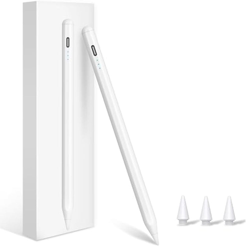 Stylus Pen For Ipad (2025-2018), Pencil For Ipad 11Th A16/10/9/8/7/6 Gen, Air 11"/13"(M3) 2025 And (M2) 2024/5/4/3 Gen, Pro 11"/13"(M4)&12.9 Inch, Mini 7 A17 Pro/6/5, Palm Rejection, Tilt Feature