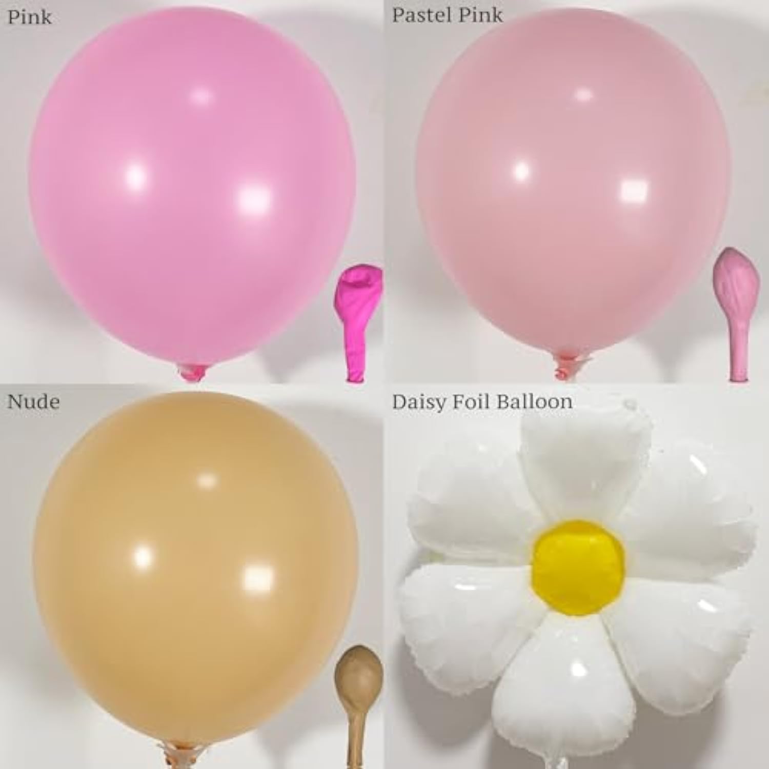131Pcs Boho Balloon Arch Garland Kit With Pink Nude Daisy Flower Balloons For 70S Groovy Birthday, Baby In Bloom Decorations For Girls, Two Groovy Party Decor, Hippie Balloon Arch