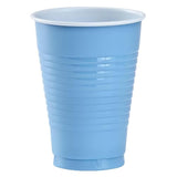 Light Blue Solid Color Plastic Party Cup (12 Oz.) 20 Count - Premium Quality And Durable, Perfect For Any Celebration