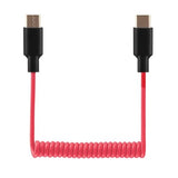 Audio Adapter Cable SC16 SC22 USB C to USB C for Rode Wireless GO II, ME, Pro Coiled Aux Cord Compatible with iPhone 16 15, McBook, PC, Laptop,