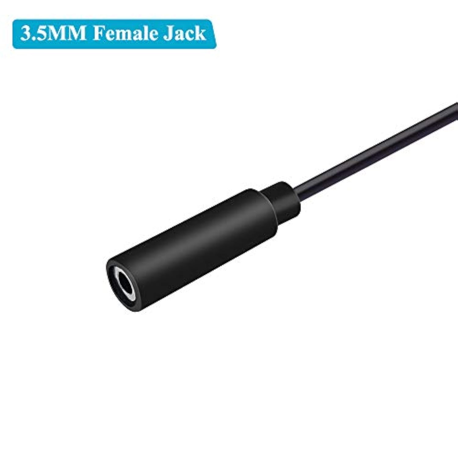 2-Pack 3.5Mm 1/8" Female Jack To Speaker Wire Bare Wire Pigtail Ts Mono 3.5Mm Plug Connector Adapter Repair Audio Cable For Speaker, Trigger Cable