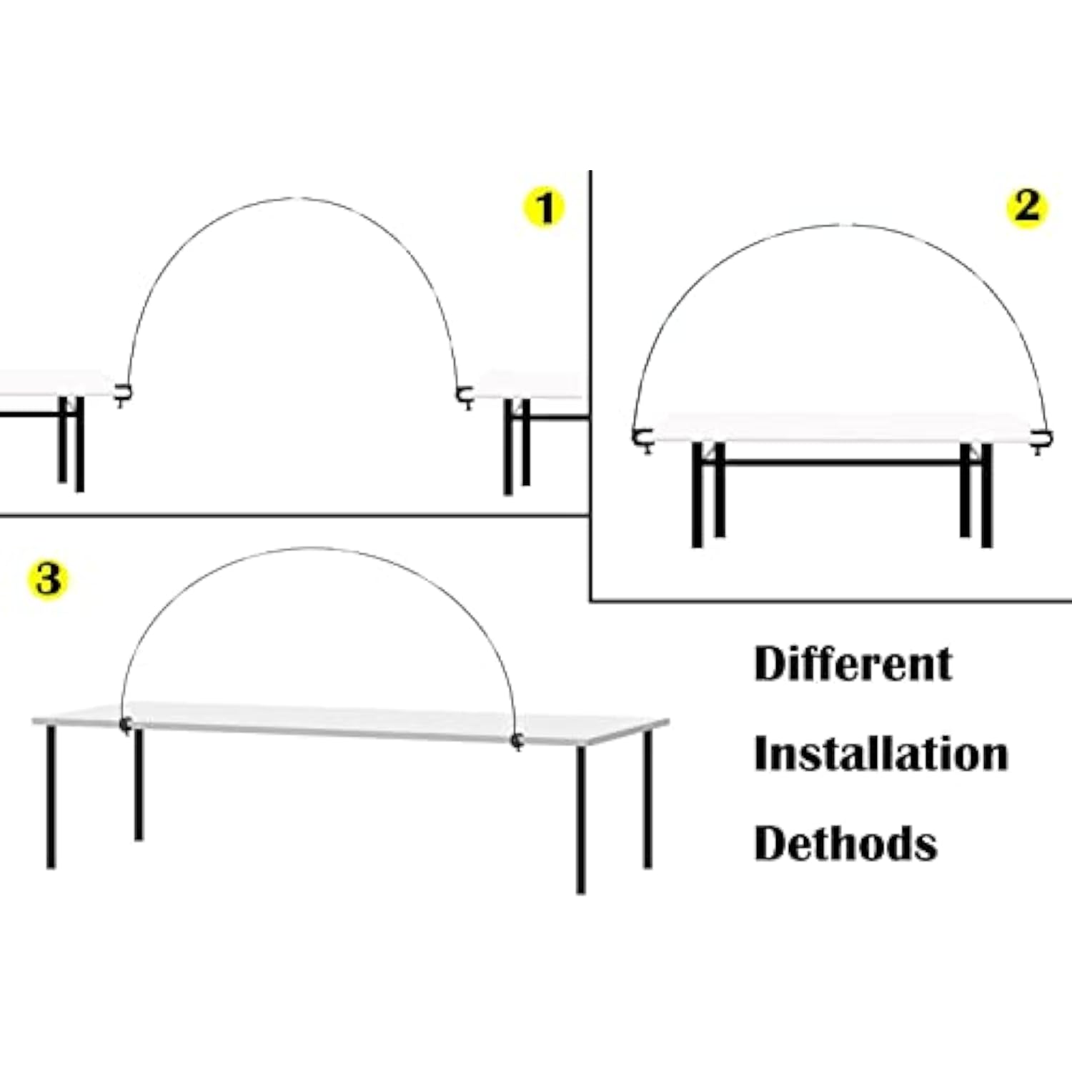 12Ft White Table Balloon Arch Kit, Balloon Arch Stand Frame For Birthday Party Wedding And Graduation Decorations, Christmas Decort Baby Shower Bachelor Party Supplies
