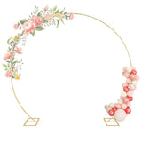 Round Backdrop Stand, Arch Backdrop Stand Metal Balloon Arch Stand Wedding Arch Photo Background: For Wedding Baby Shower Birthday Party Supplies Decorations