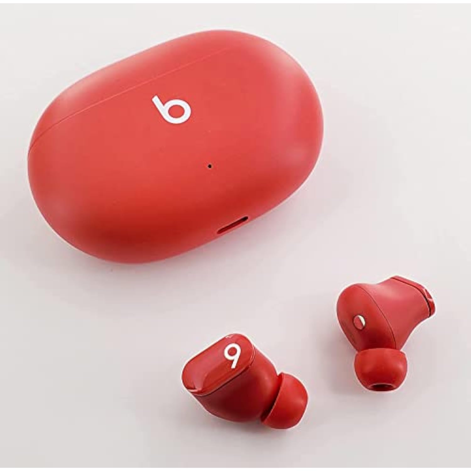 Replacement Earbuds Tips Silicone Eartips For Beats Studio Buds Headphones Fit In Case Buds Tips,6 Pairs S/M/L 3 Size,Red