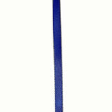 Royal Blue Double Face Satin Ribbon With Silver Border, 1/4 Inch X 50Y