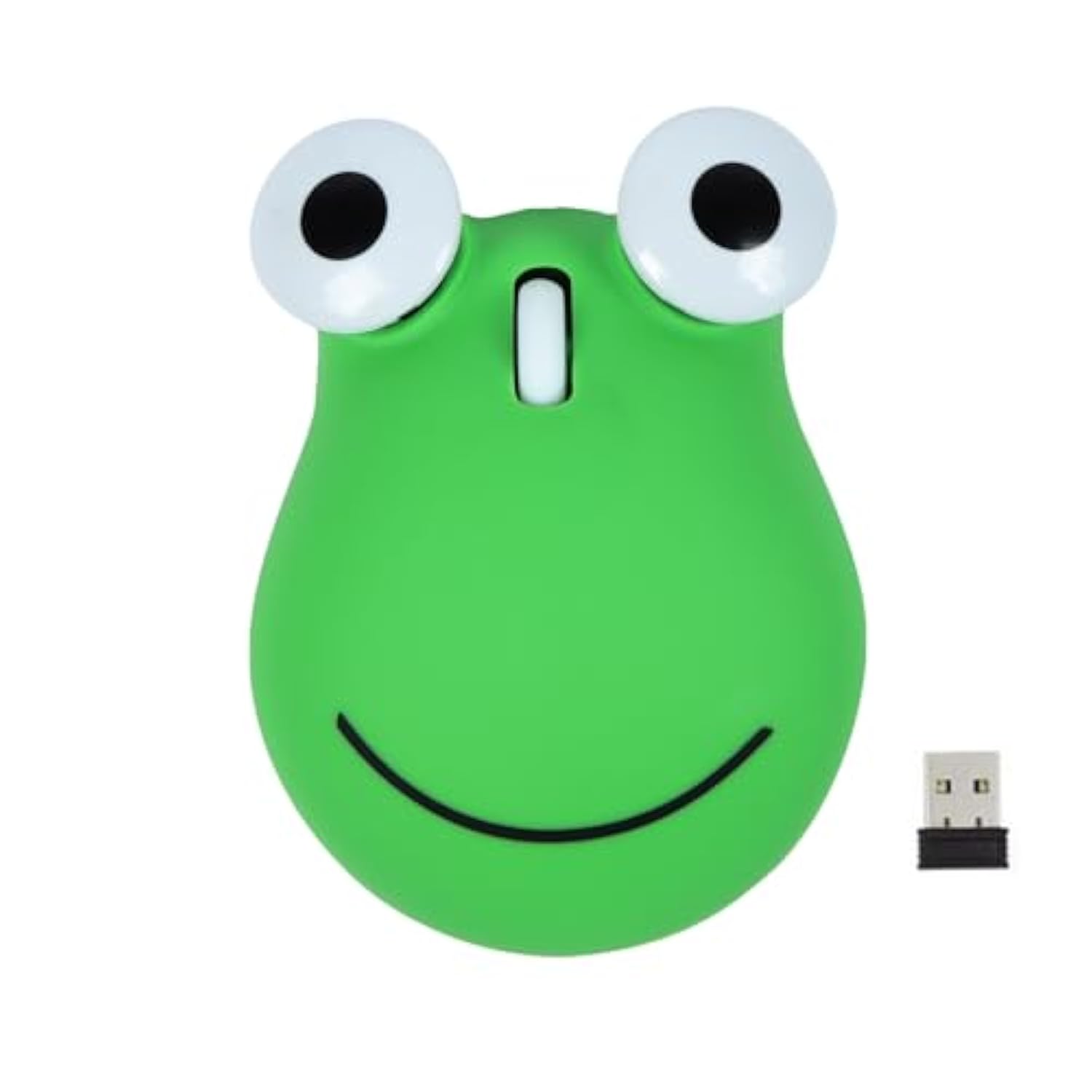 Wireless Mouse 2.4Ghz Lovely Cartoon Frog Shape Usb Mouse Portable Cordless Mouse With Usb Receiver, Kids Small Optical Mouse Computer Mouse For Laptop Computer