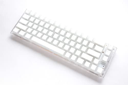 One 3 Aura 65% Mechanical Keyboard: Quack Mechanics Dampening, Hot-Swappable Cherry Mx Speed Silver Switches, High-Density Pbt Doubleshot Keycaps, Rgb, Us, Aura White
