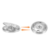 Snap Buttons, 25Mm Copper Sew-On Press Button Fastener For Leather Coa