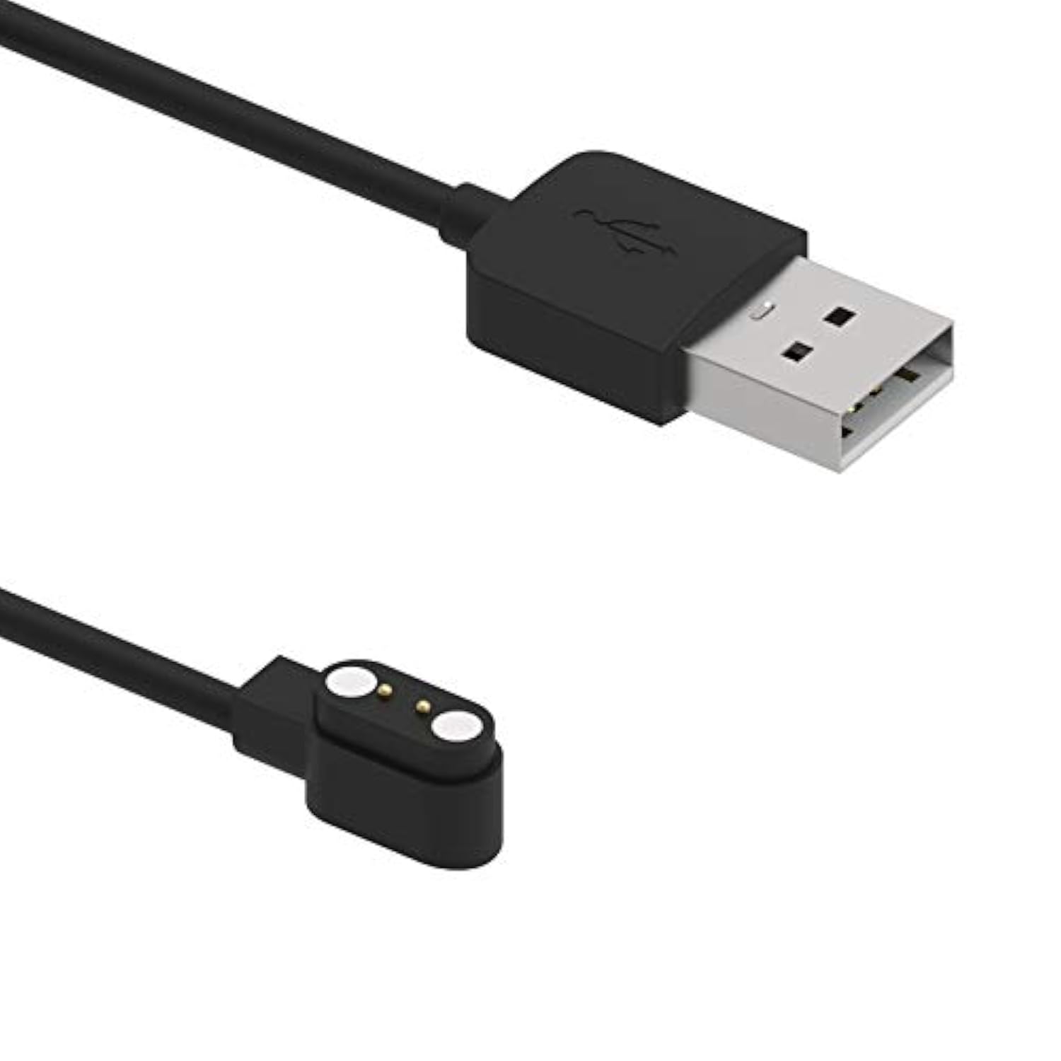 Compatible With Tozo S7 S6 S5 S4 S3 S2 Smart Watch Charger, Replacement Usb Charging Cable 3.3 Ft Cord For Tozo S2 Pro/44Mm/40Mm Smart Watch (Black)