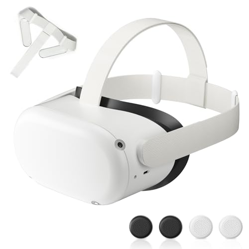 Original Replacement Head Strap For Meta Quest 2,Head Strap For Oculus Quest 2,With 2 Pair Thumb Grip Caps, Strap For Meta Quest 2,Strap For Oculus Quest 2