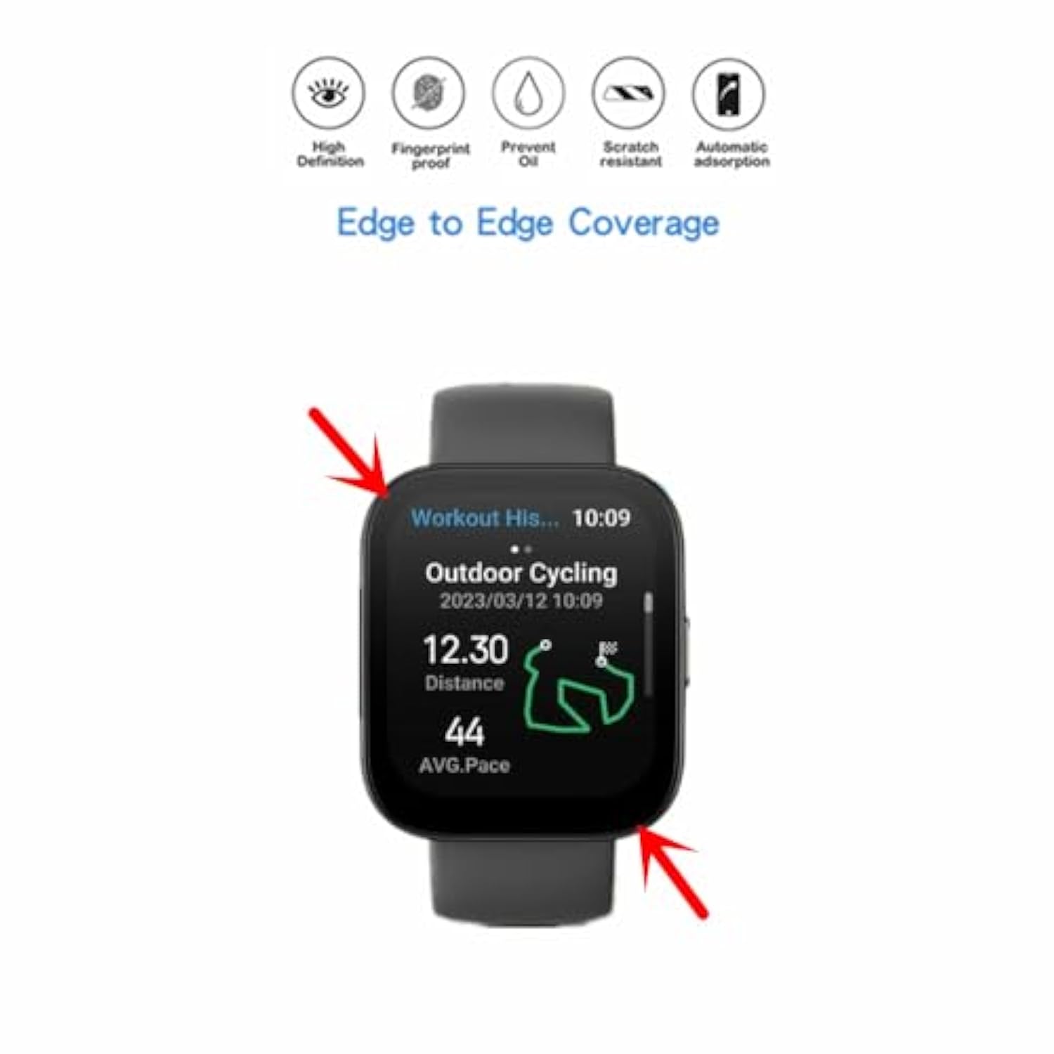 Compatible For Amazfit Bip 5 Screen Protector, 3D Full Screen Coverage Case Curved Edge Tpu Protective Film For Bip 5 Smart Watch (3 Pcs)