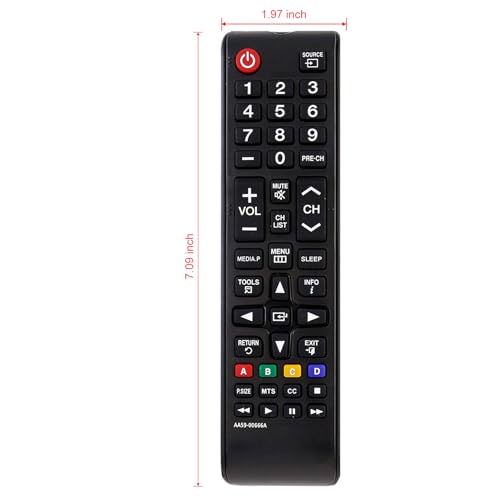 AA59-00666A Replaced Remote fits for Samsung TV UN32EH4003V UN40ES6003F LH32HDBPLGA UN32EH4003FXZA UN39EH5003FXZA UN60EH6003FXZAHH01 H32B H40B H46B
