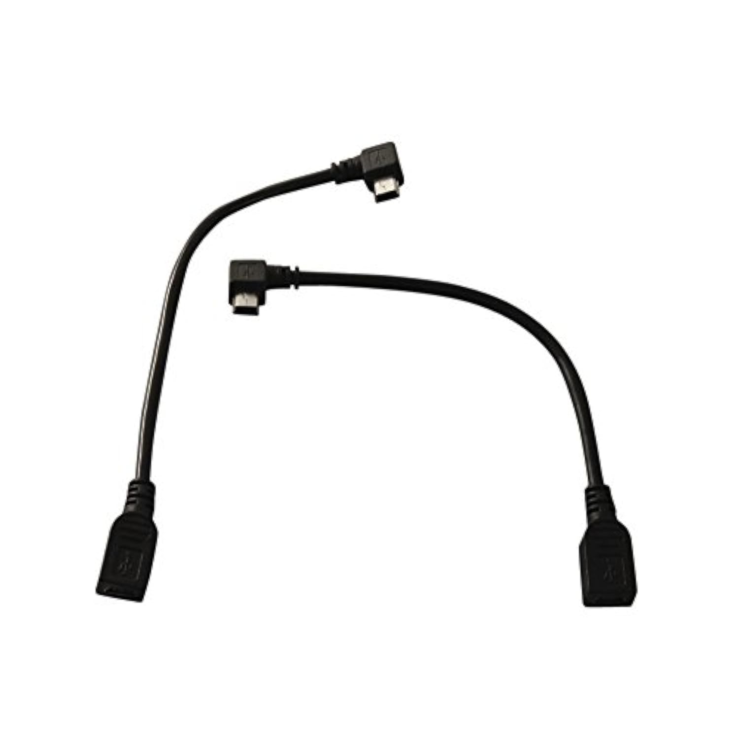 6 Inch Usb 2.0 Mini B Female To Left And Right Angle Mini B Male Extension Cables