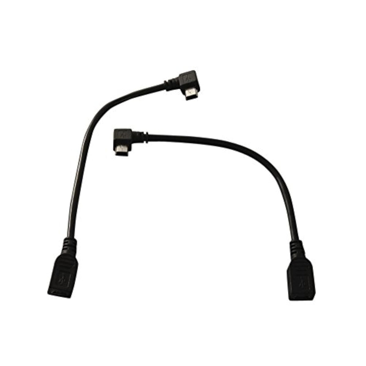 6 Inch Usb 2.0 Mini B Female To Left And Right Angle Mini B Male Extension Cables