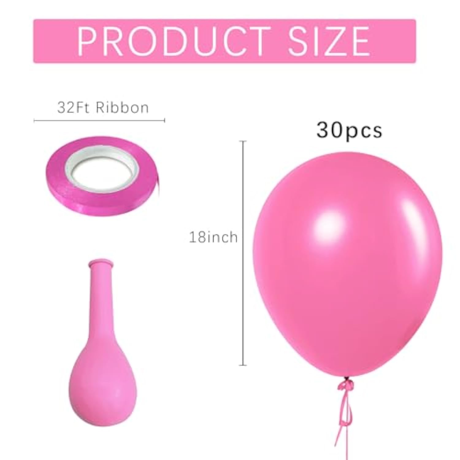 Pink Balloons Light Pink Birthday Decorations 30 Pack 18 Inch Round Gender Reveal Ballons For Birthday Wedding Anniversary Baby Shower Gender Reveal Party Decoration