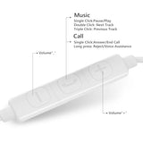 Wired Headphones Earbuds 3.5mm Jack for iPhone iPad  Computer MP3/4, in-Ear Earphones with Microphone Bass Stereo Corded Ear Buds for School
