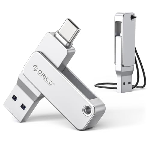 128Gb Usb Flash Drive Read Speed Up To150Mb/S Dual Usb-C & Usb-A Mini Thumb Drive For Iphone 15/16/17, Android, Tablets, Laptops, Mac, Windows Plug And Play-Eb05
