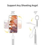 Magnetic Selfie Stick Tripod With Remote,54" Phone Tripod Compatible With Magsafe,Fit For Iphone 12/13/14/15 Series,Magsafe Case And Other Phones With Metal Ring