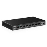 8 Port 10Gbps Sfp+ Switch, Support 1G/2.5G/10G Sfp Module, 160Gbps Bandwidth, Fanless Unmanaged Plug And Play Ethernet Switch