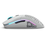 Glorious Gaming Model O Wireless Gaming Mouse - Superlight, 69G Honeycomb Design, Rgb, Ambidextrous, Lag Free 2.4Ghz Wireless, Up To 71 Hours Battery - Matte White (Renewed)