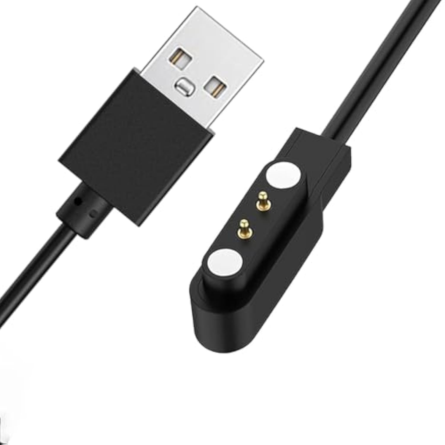 2 Pin Chargers For Ip68/Ip67 Smart Watch Charger, 4Mm Magnetic Usb Charging Cable For Ip67/Ip68 Waterproof Smart Watch/Fitness Tracker (Pin Spacing 4Mm)