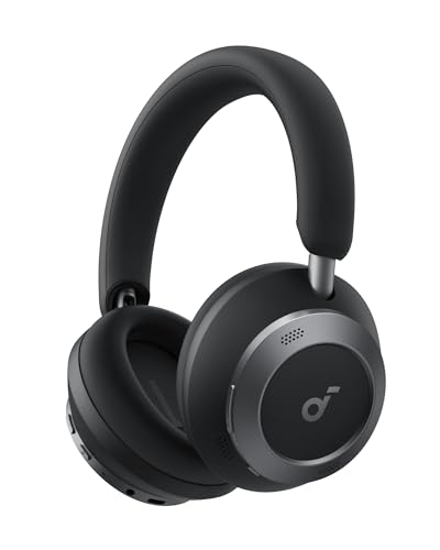 soundcore Space One Pro by Anker, Foldable Over-Ear Headphones for Travel and Work, Adaptive ANC, Hi-Res LDAC, Comfortable Fit, 60H Playtime, 5-Min