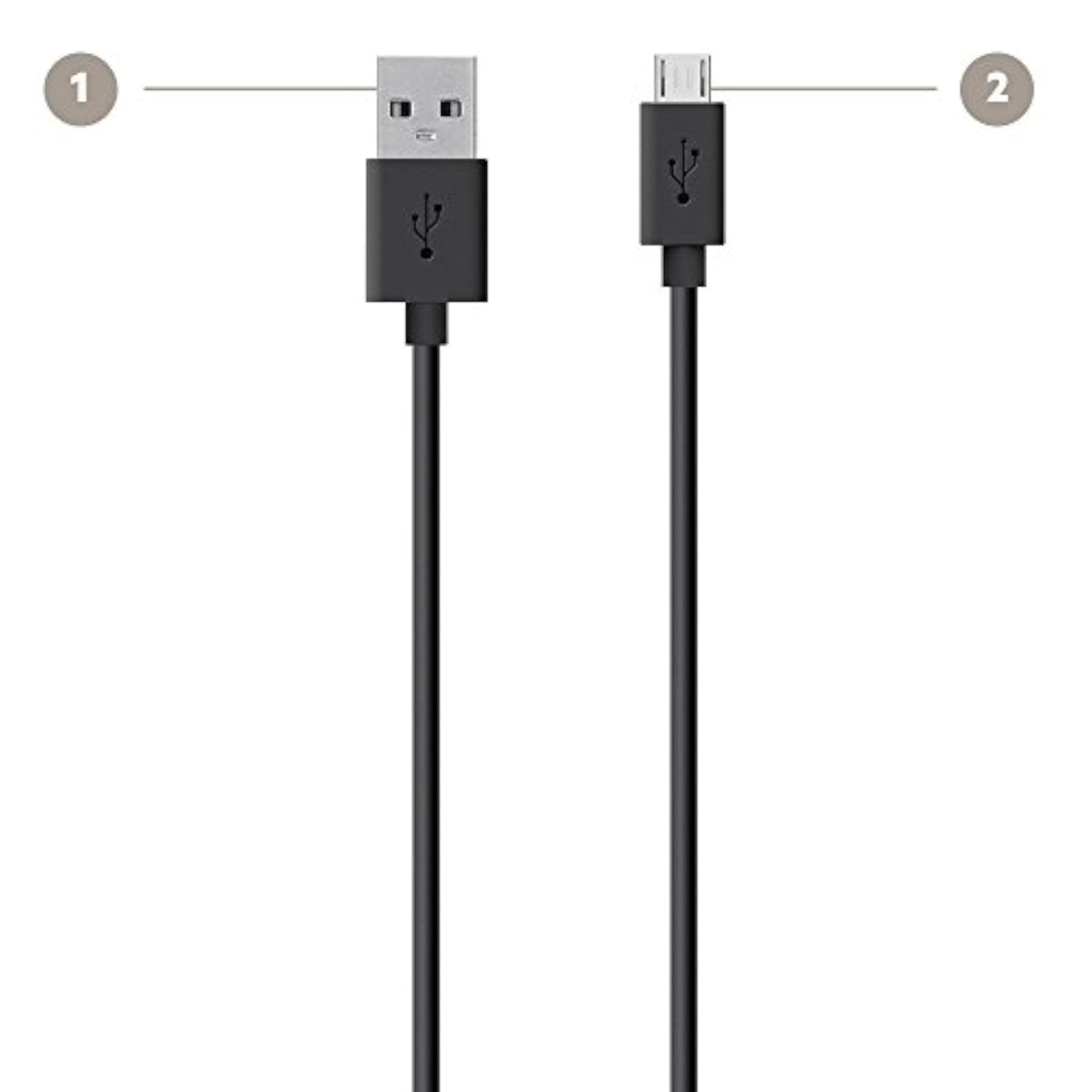Belkin MIXIT Micro USB Cable for Samsung Phones (Black, 4 Feet)