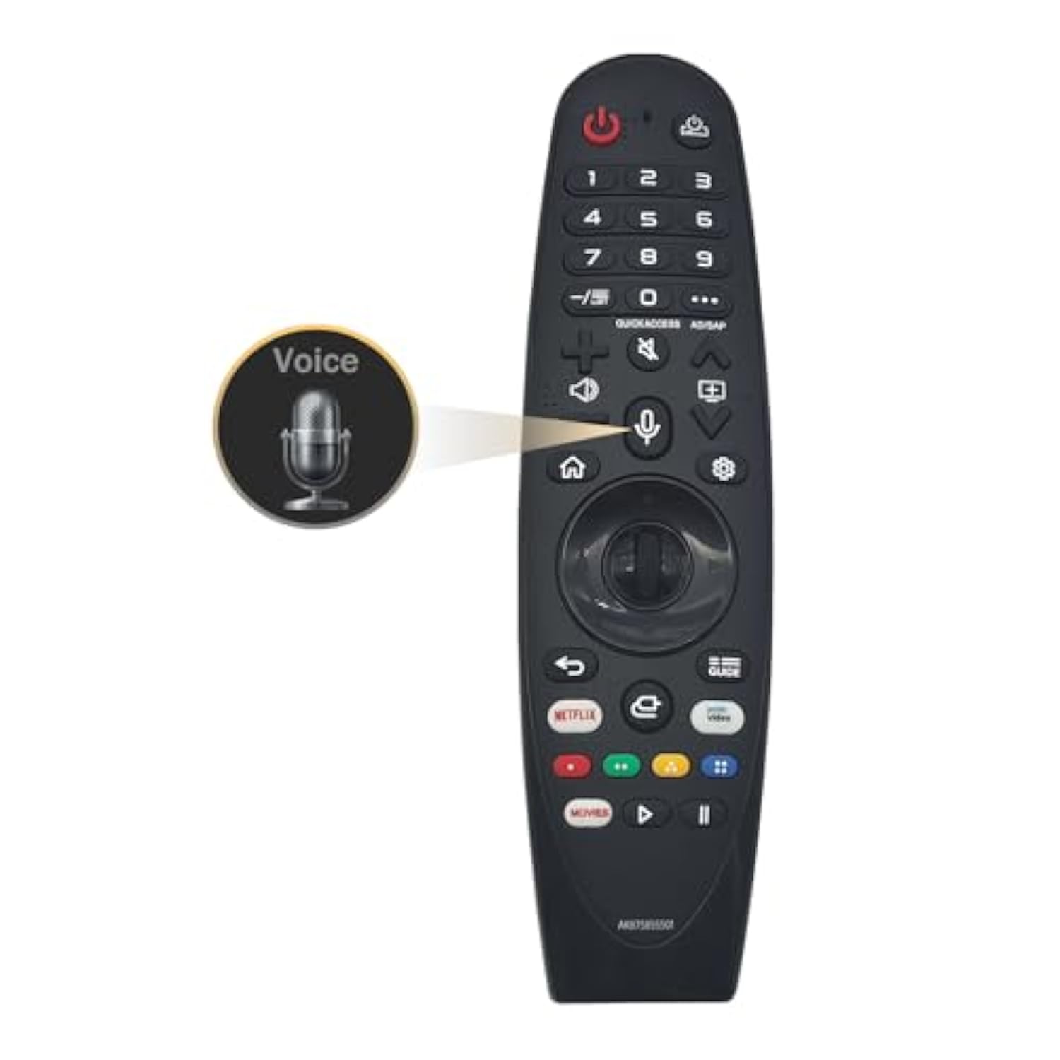 2024 New An-Mr22Ga Magic Remote For Lg Smart Tv Remote With Voice Pointer Compatible With Lg Tvs Since 2018-2022, Replace An-Mr22Ga/Gn An-Mr21Ga An-Mr19Ga An-Mr18Ga, With Hot Key, 5 Year