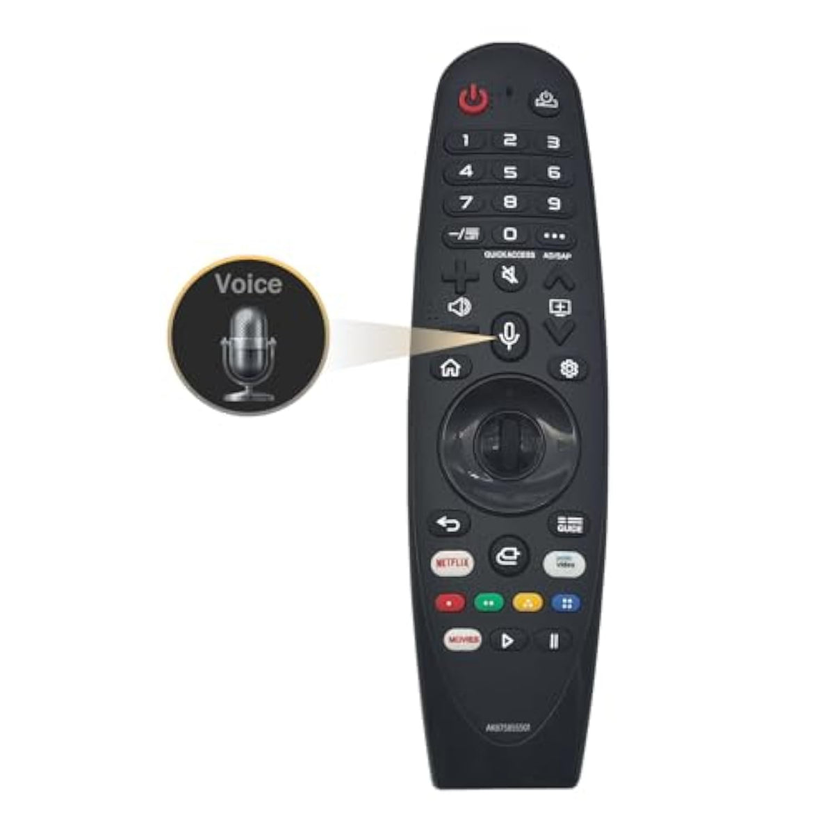 2024 New An-Mr22Ga Magic Remote For Lg Smart Tv Remote With Voice Pointer Compatible With Lg Tvs Since 2018-2022, Replace An-Mr22Ga/Gn An-Mr21Ga An-Mr19Ga An-Mr18Ga, With Hot Key, 5 Year