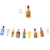 Pre-Strung Whiskey/Beer Banner Happy 21st Birthday Decorations for Him/Men