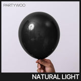 127pcs Matte Black Balloons in Various Sizes for Party Balloon Garland Decor