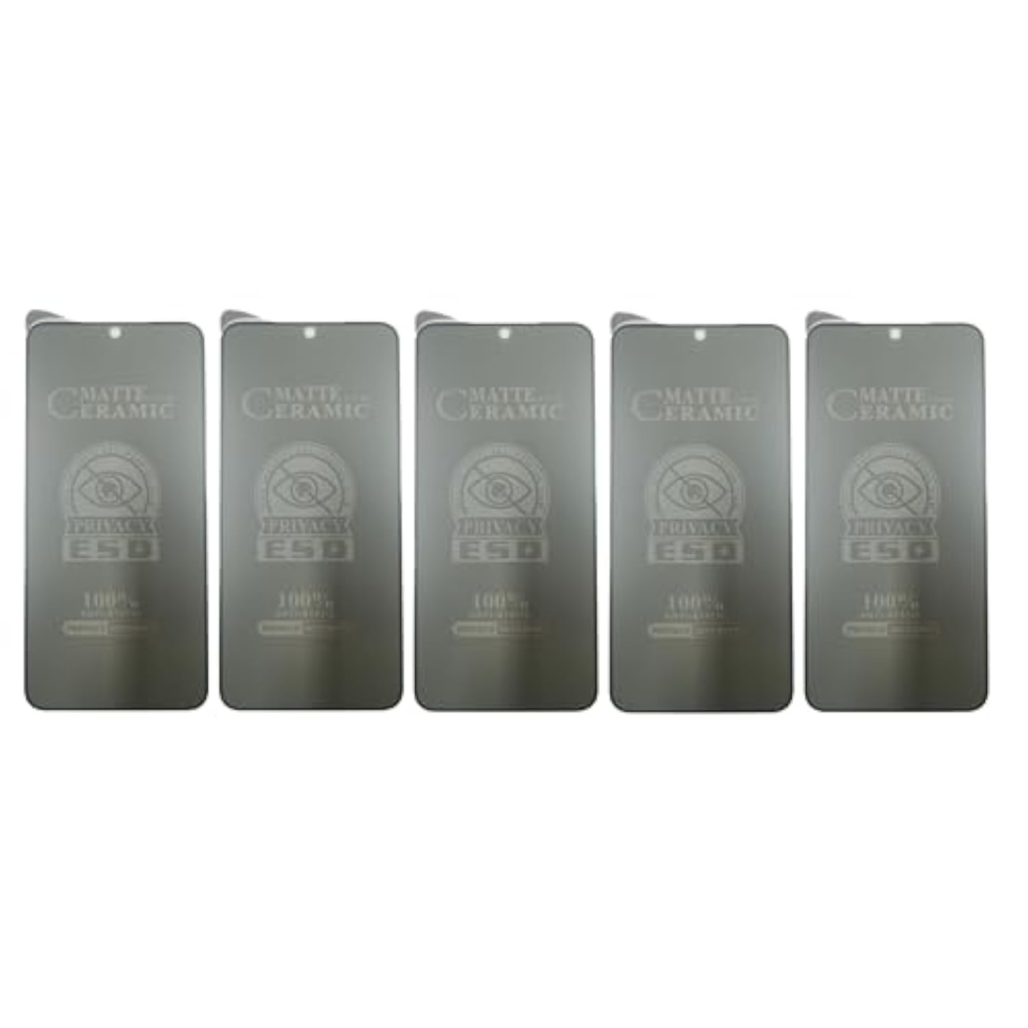 Matte Privacy [5 Pack] Ceramic Screen Protectors For Google Pixel 8 - Durable Flexible Shockproof Protection Film