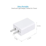 Usb Wall Charger . Usb Wall Plug 5V 2A Ac Power Adapter Compatible With Iphone,Pad,Samsung,Tablet,Kindle And More (White 2Pack)
