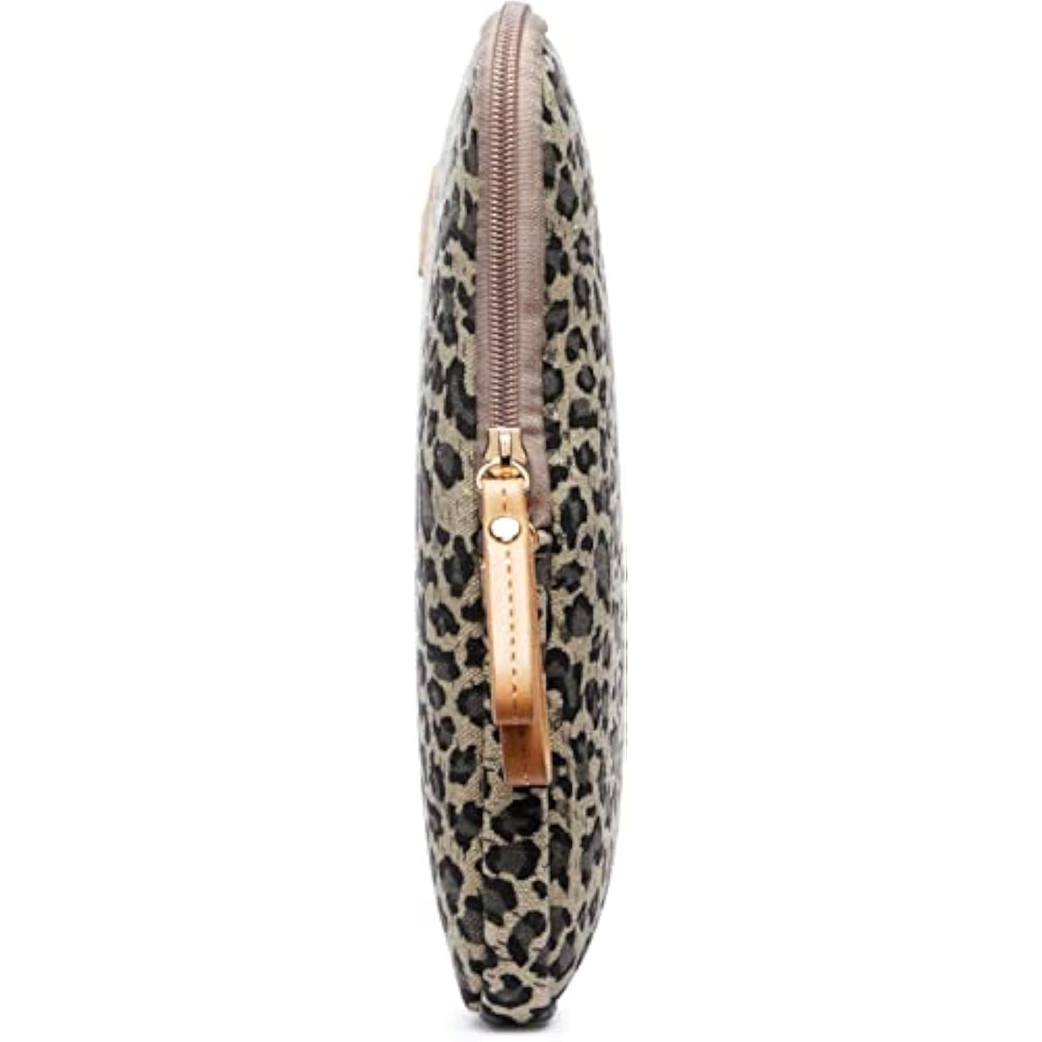 XSKN 13 inch Yellow Cheetah Zipper Canvas Fabric Stylish Leopard's Spots Print Style Laptop Sleeve for MacBook/Dell/HP/Lenovo/Sony/Toshiba/Acer/Samsung/Haier etc.