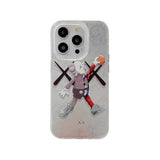 Cool Anime Black For Boys Case For Iphone 13/14 Phone Case With Trendy Robot Cartoon Design, Street Artworkn Imd Laser Shockproof Silicone Protective Cell Back Cover