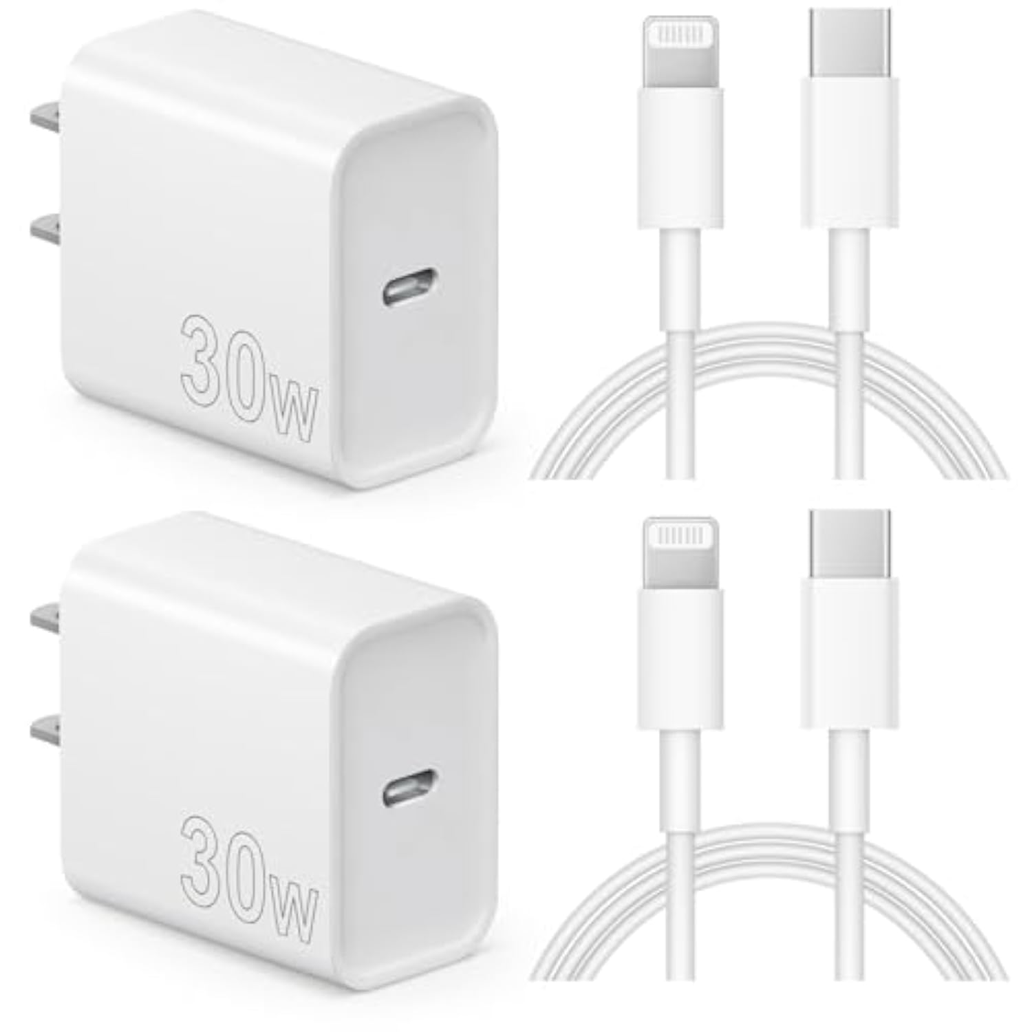 Iphone Charger Fast Charging 30W Usb C Charger Block With 6Ft Super Fast Charger Cable Compatible With Iphone14/14 Pro Max/13/13Pro/12/12 Pro/11,Ipad