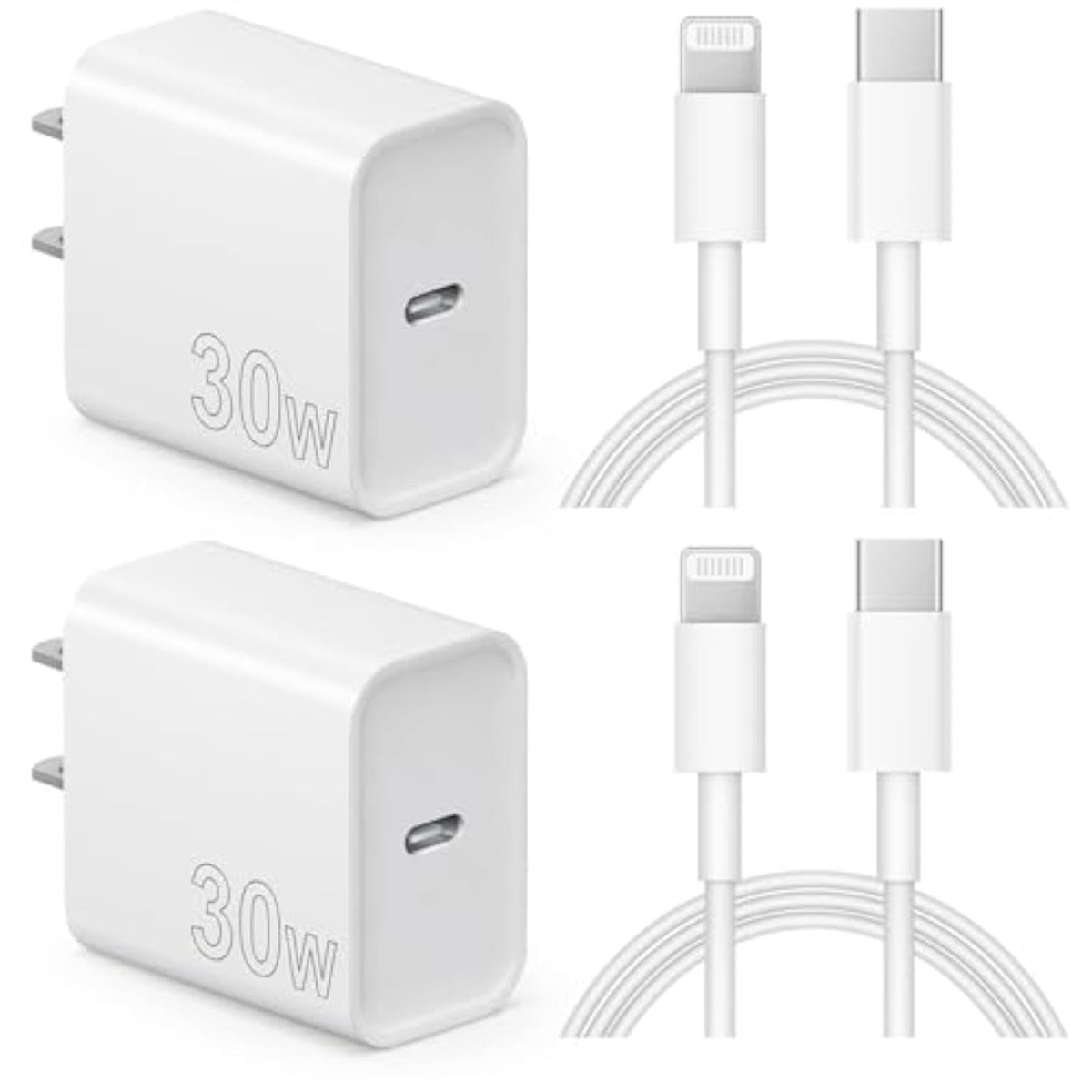 Iphone Charger Fast Charging 30W Usb C Charger Block With 6Ft Super Fast Charger Cable Compatible With Iphone14/14 Pro Max/13/13Pro/12/12 Pro/11,Ipad