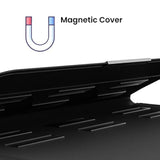 Macbook Sleeve, Vegan Leather Bag Compatible With 13”/14" Macbook Air, Macbook Pro 14 Inch M3 M2 M1 2021-2024, Compact Design With Invisible Stand (Black)