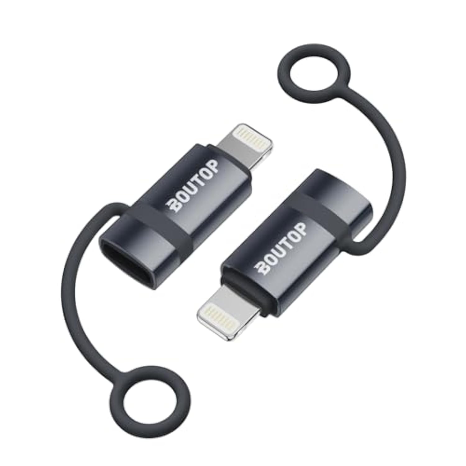 [Mfi Certified] 3A 36W Usb C To Lightning Adapter, Usbc To Lightning Adapter Support Data Sync/Pd Fast Charging Compatible With Iphone Ipad Airpods, With Anti-Lost Holder - 2 Pack