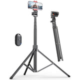 71in Aluminum Phone Tripod Stand with Wireless Remote for iPhone and Android