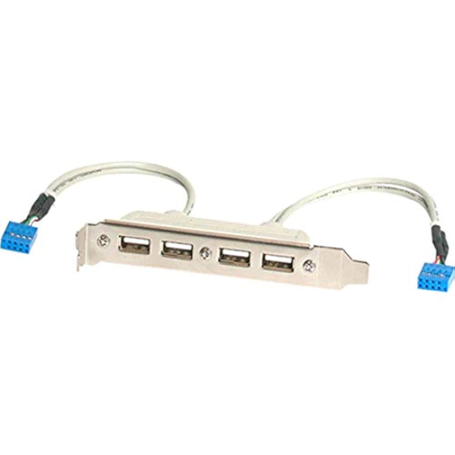 StarTech.com 4 Port USB A Female Slot Plate Adapter - T - USBPLATE4