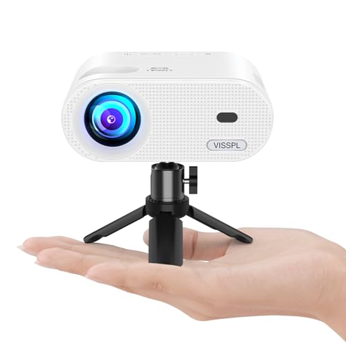 Mini Projector, Full Hd 1080P Video Projector, Portable Outdoor Projector With Tripod, Kids Gift, Home Theater Movie Phone Projector Compatible With Android/Ios/Windows/Tv Stick/Hdmi/Usb