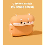 For Airpods 4 Case Cute, Airpods Case Cover 4Th Generation Funny Anime Cat Dog Corgi For Men & Women, Wireless Charge Support With Magsafe, Front Led Visible Protective Cover, Shiba Inu