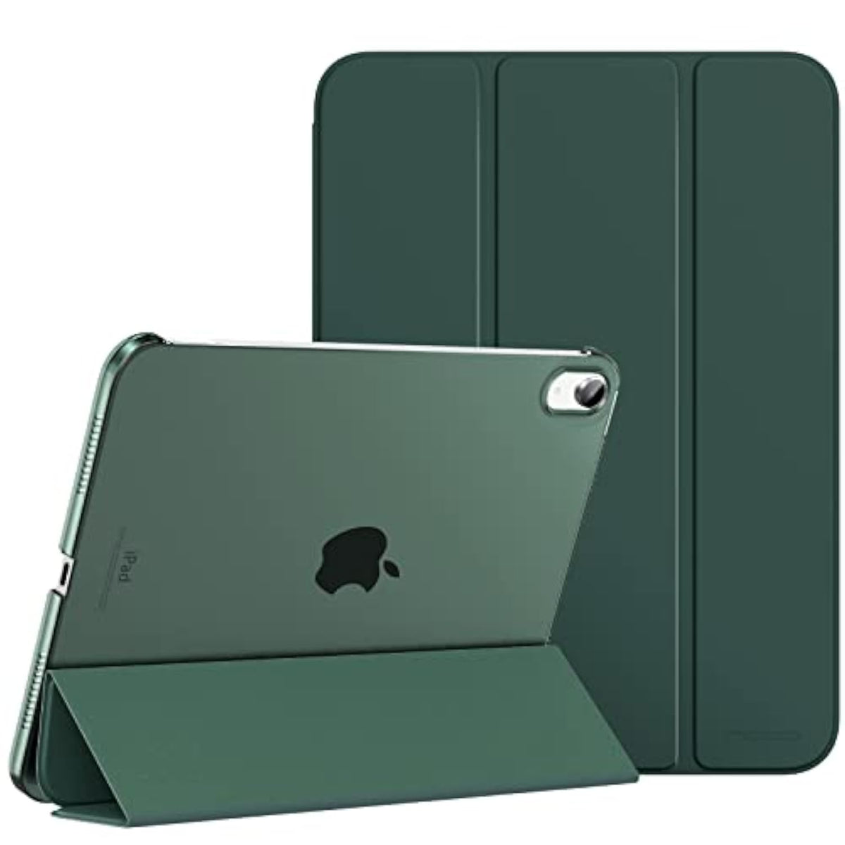 Moko For (A16) 11Th Generation Case 11 Inch 2025, 10Th Generation Case 10.9 Inch 2022,Slim Stand Hard Pc Translucent Back Shell Smart Cover,Support Touch Id,Auto Wake/Sleep,Midnight Green