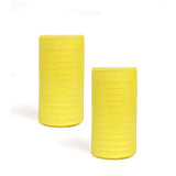 2 Pack 6 Inch Metallic Poly Mesh Ribbon (Total 20 Yards,Candy Yellow)