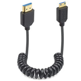 8K Hdmi To Mini Hdmi Coiled Cable, Mini Hdmi To Hdmi 2.1 Version Cable, 48Gbps