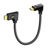 Usb4 C Cable 90 Degree Right Angle Usb C To Usb C Cable 240W Usb4.0 Type C Fast Charging Cable Support Thunderbolt 3 8K Video 40Gbps Data Transfer For Phone Power Bank Ssd 0.3M